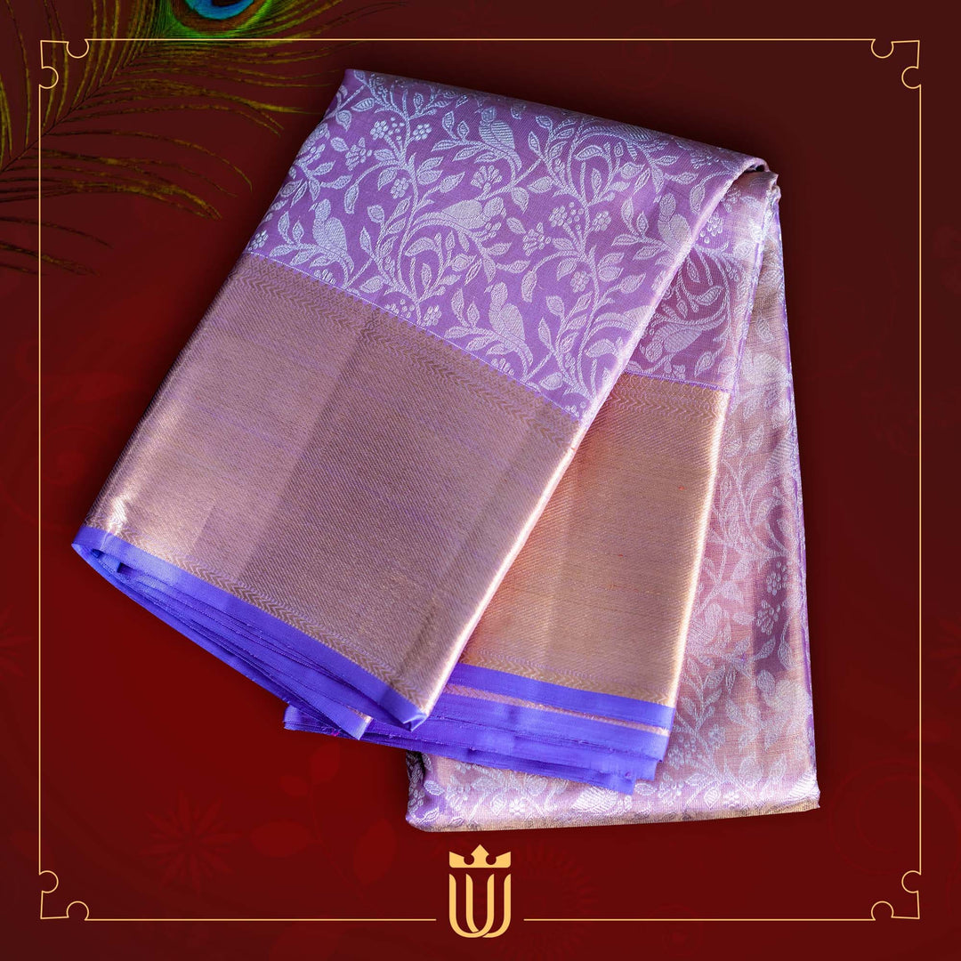 lilac saree