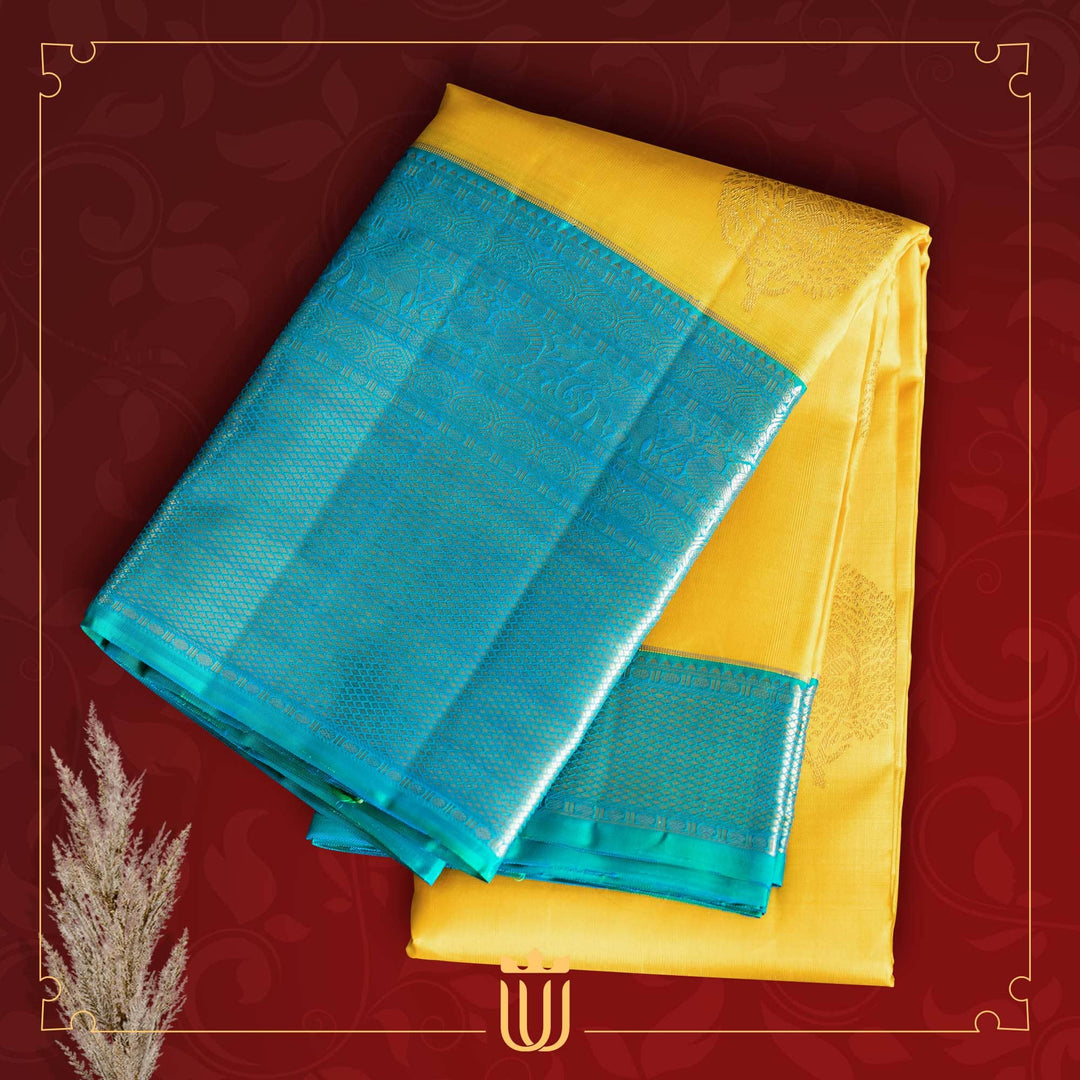 yellow saree
