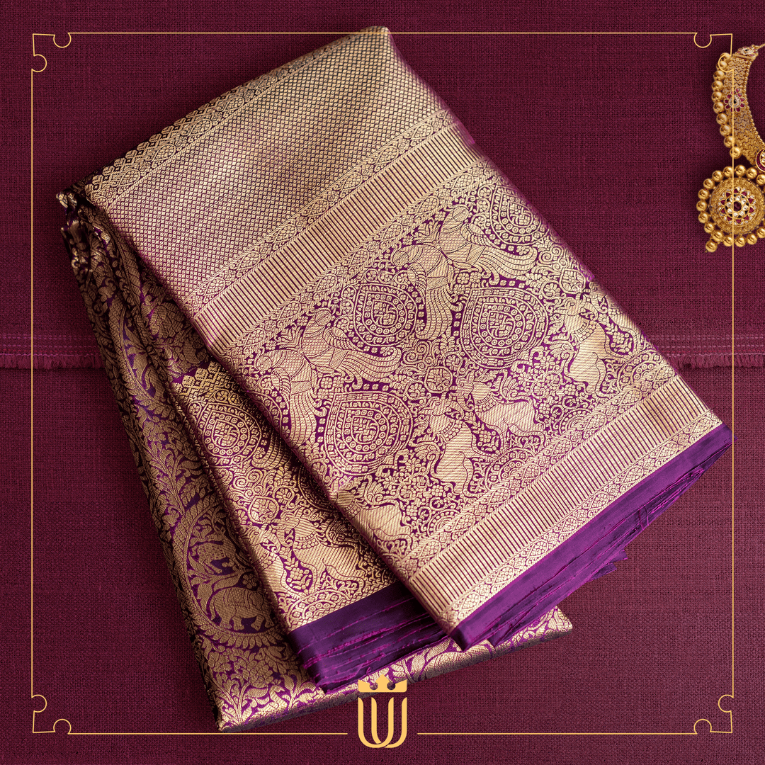 purple saree