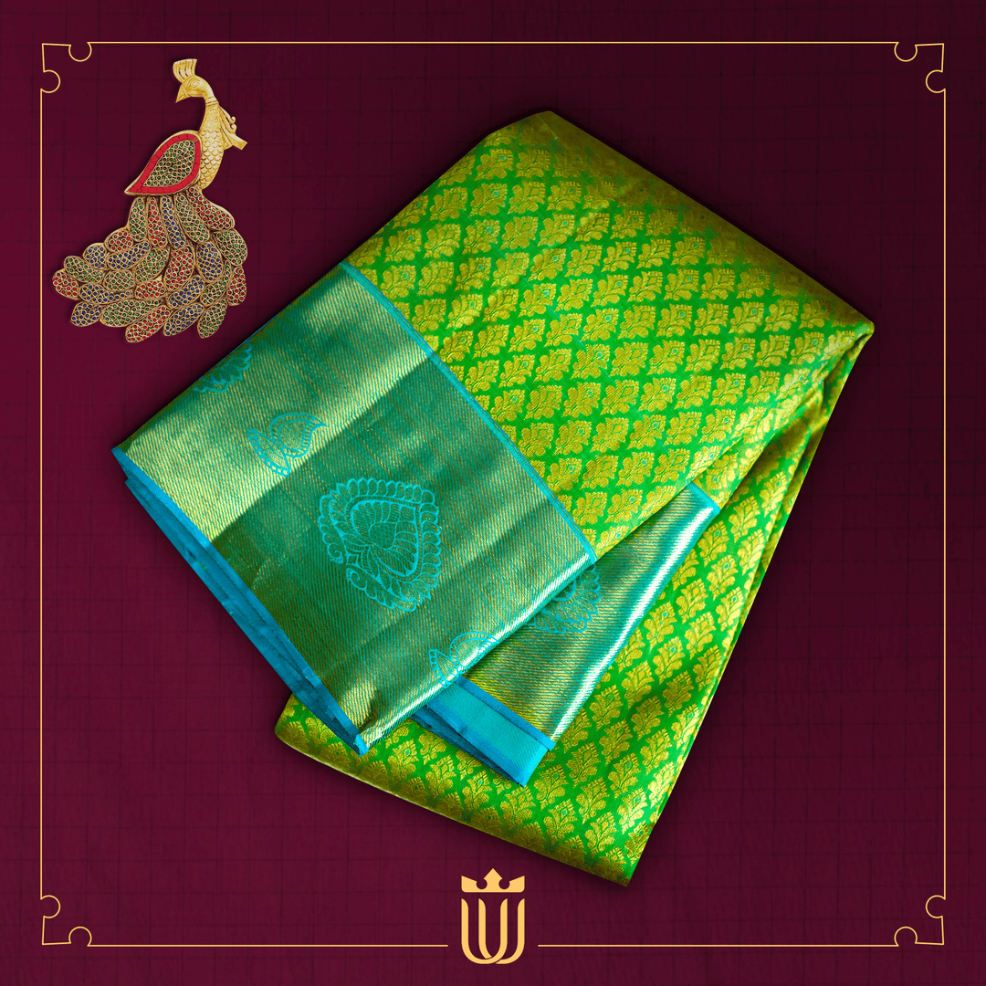 green saree