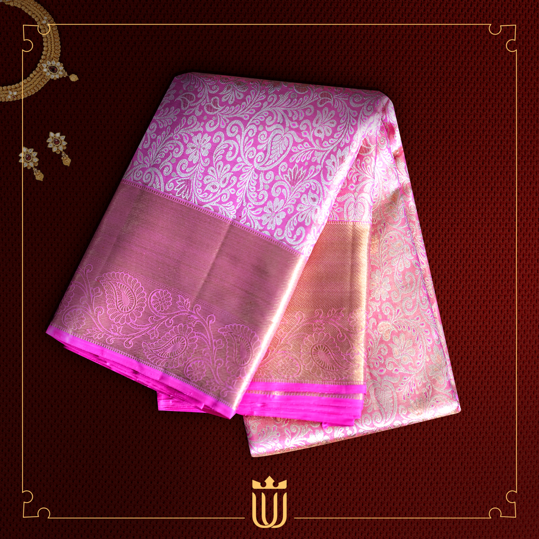 pink saree